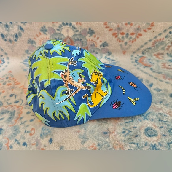 Disney The Lion King Tastes Like Chicken Simba Timon Pumbaa Bug Toss Hat Vintage - Picture 6 of 11